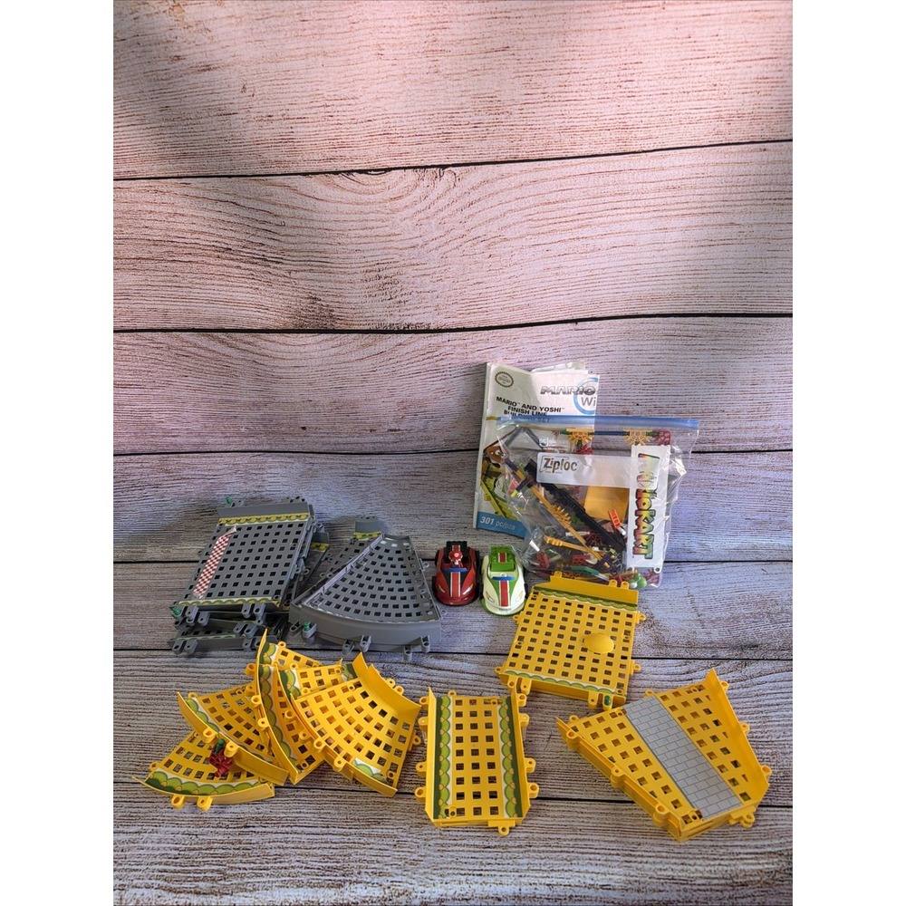 K'nex Mario Kart Wii Mario and Luigi at The Starting Line Building Set Used